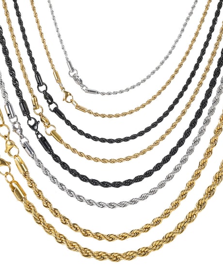 rope chain necklace / 3color　hm2137
