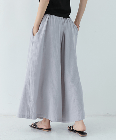 linen wide pants / 12color　hm2936