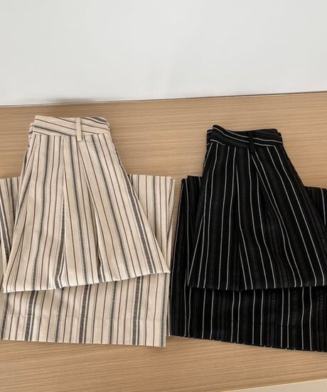stripe relax pants / 2color　hm2370