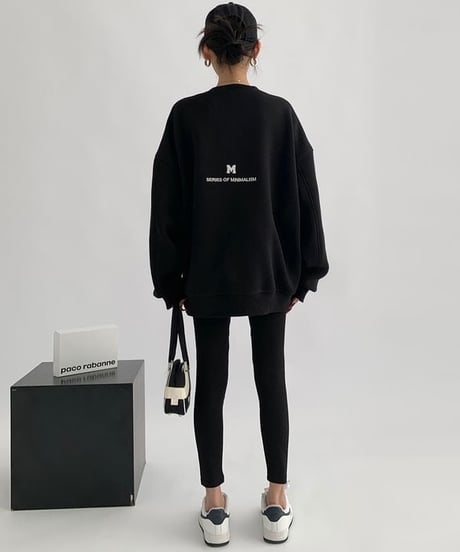 《即納》embroidered pullover / 3color　hm1995