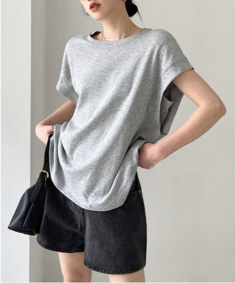 wide shoulder t-shirt / 5color　hm1348