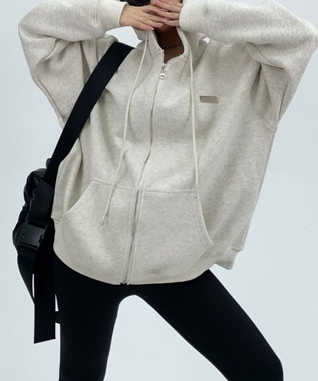 basic zip hoodie / 4color 　hm1946