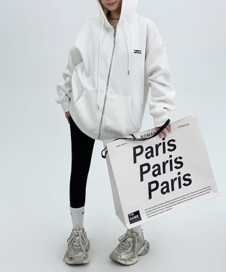 basic zip hoodie / 4color 　hm1946