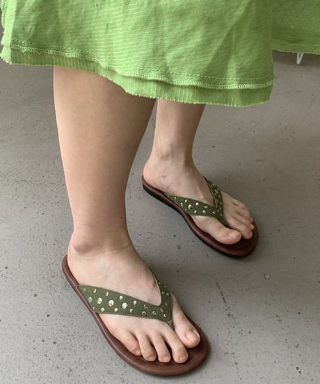 studs strap sandal / 4color　hm2259
