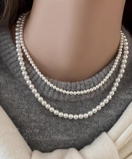 elegant pearl necklace　hm2121