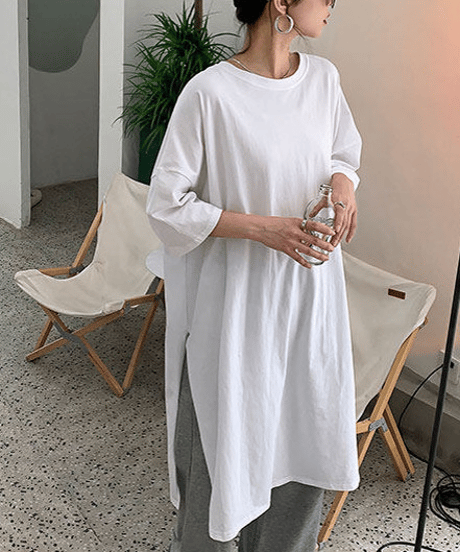 loose t-shirt dress / 9color　hm2940