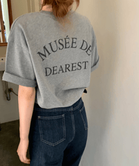 letter print tee / 3color　hm2883