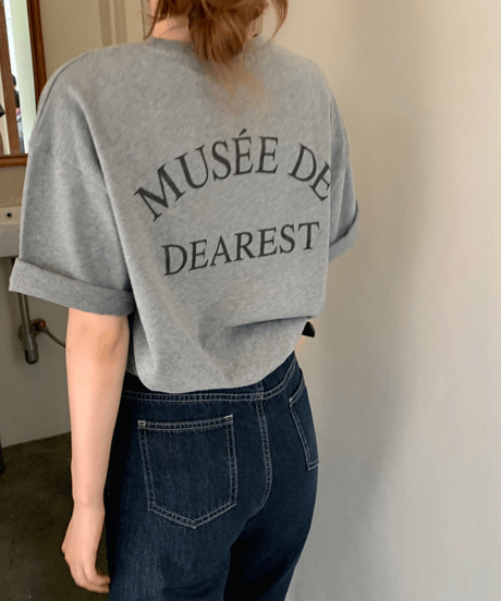letter print tee / 3color　hm2883