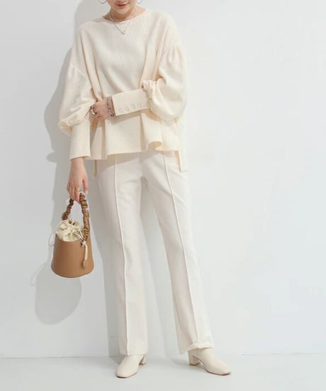 elegant puff sleeve top / 4color　hm2702