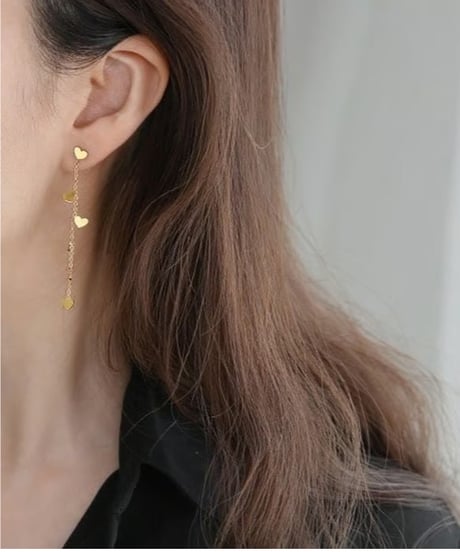 small hearts chain pierce　hm2241