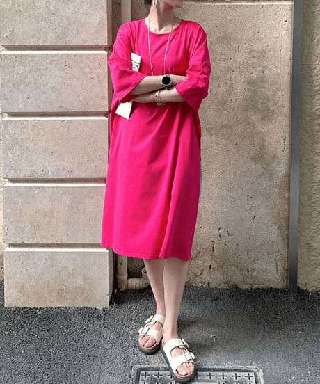 loose t-shirt dress / 9color　hm2940