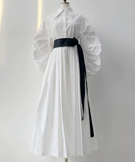sleeve shirt dress / 2color　hm2534