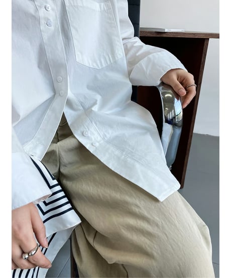 double button shirt / 2color　hm2053
