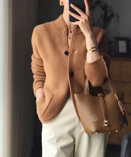 sleeve button cardigan / 3color　hm1924