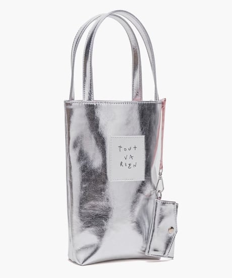 metallic label bucket bag　hm1989