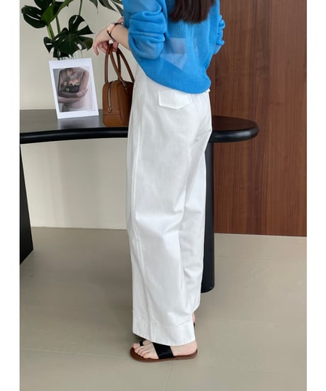 tuck wide pants / 2color　hm1602