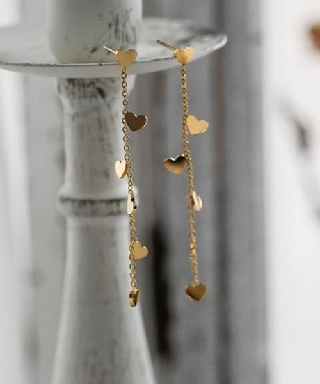 small hearts chain pierce　hm2241
