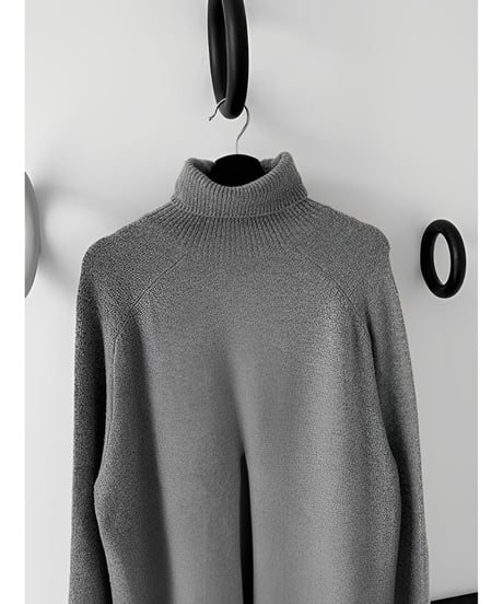 slit turtleneck knit / 3color　hm1876