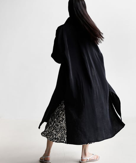 oversize sheer long-shirt　hm1589