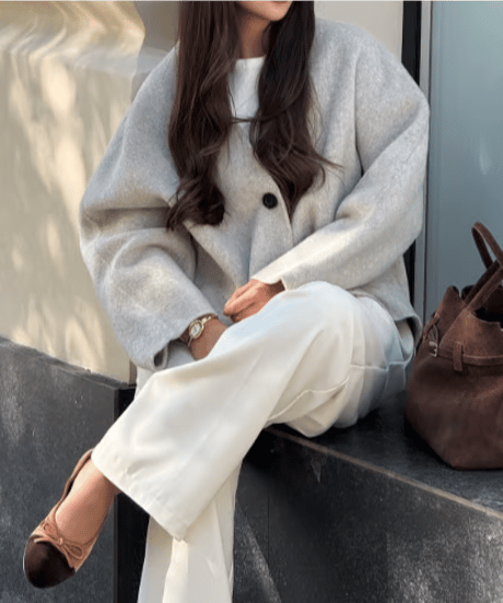 cocoon knit cardigan / 2color　hm2612