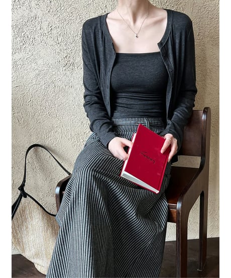 cami & cardigan set / 3color　hm2051