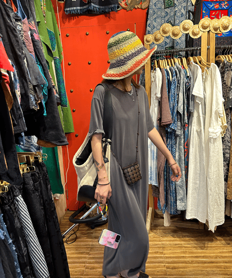 back open tee dress / 2color　hm1459