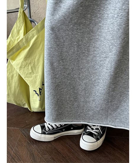 sweat maxi skirt / 2color　hm2054