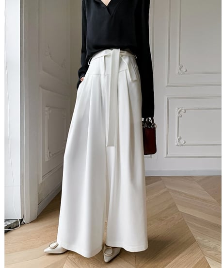 belted wide pants / 2color　hm2141