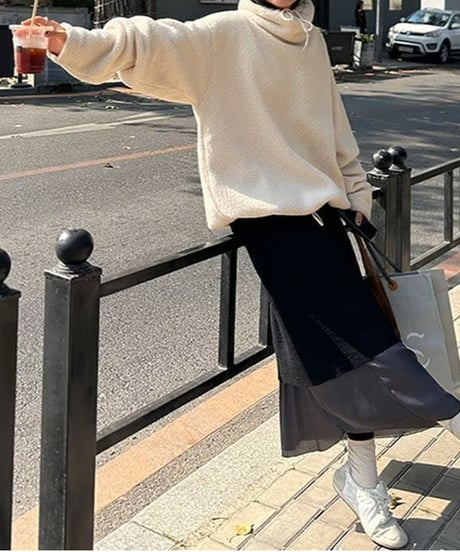 plush fleece hoodie / 2color　hm1767