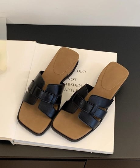 chic slip-on sandals / 3color　hm2479
