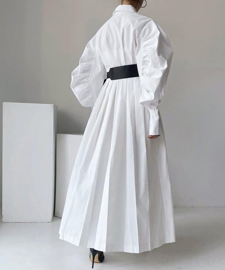 sleeve shirt dress / 2color　hm2534
