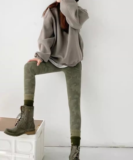 camouflage leggings / 3color　hm1929