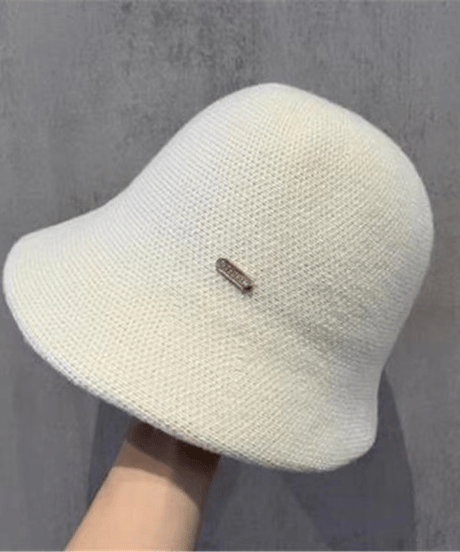 knitted bucket hat / 5color　hm2721