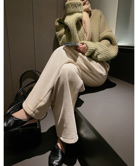 velvet wide pants / 2color　hm1013
