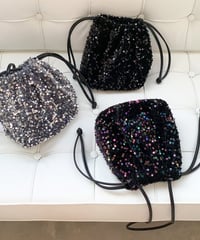 glitter drawstring bag / 3color　hm1700