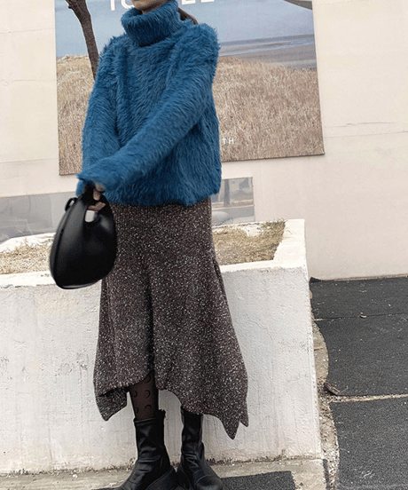 shaggy knit pullover / 3color　hm1893