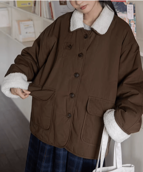 boa padded jacket / 2color　hm2713