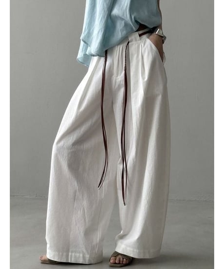 belted breeze pants / 2color　hm2227