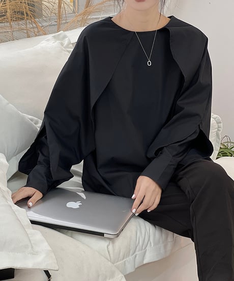 cotton petal blouse / 4color　hm1438
