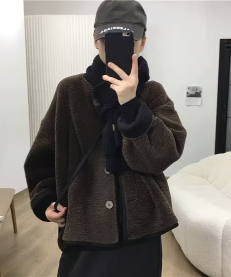 reversible boa blouson / 3color　hm2715