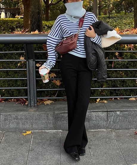 border knit and snood / 2color　hm1894