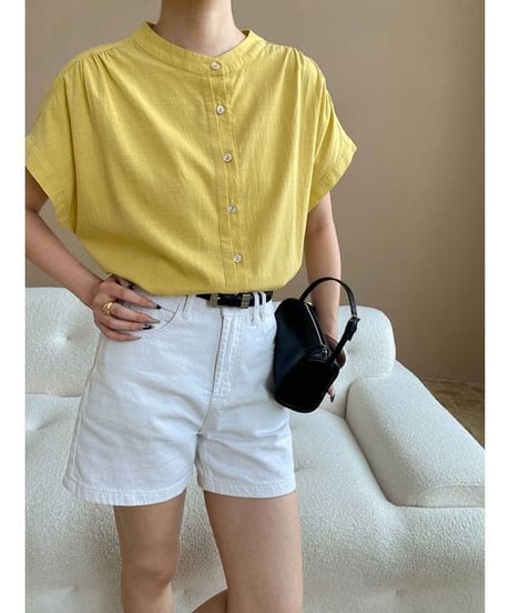 front button blouse / 3color　hm2313