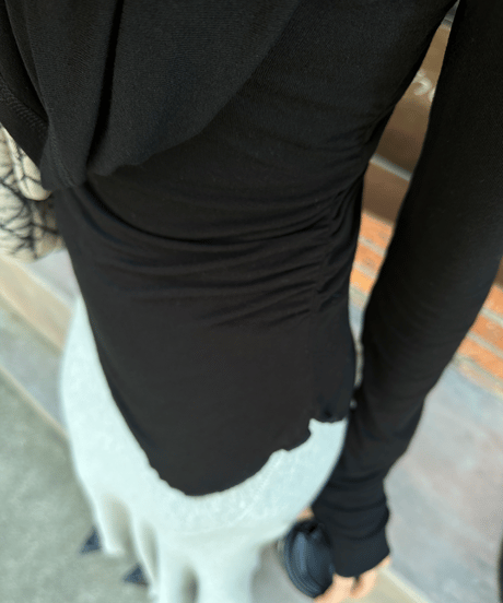 cowl neck long sleeve top / 2color　hm1151