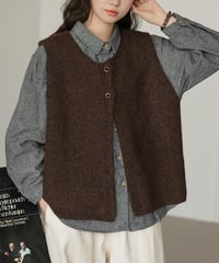 knitted vest & shirts　hm2553