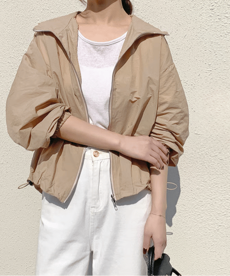 light zip blouson / 3color　hm2845