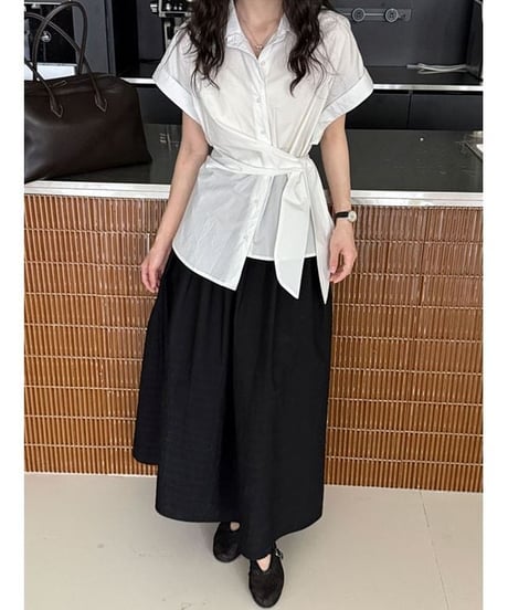 border hem skirt / 3color　hm2298