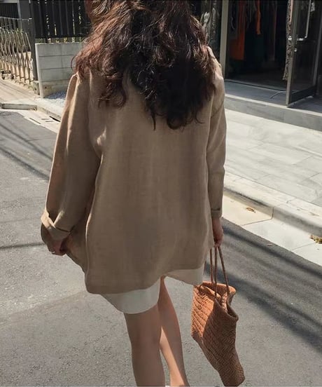 linen loose jacket　hm2925