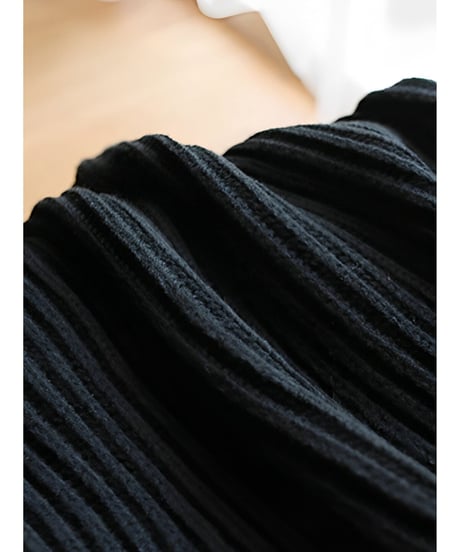 knit vest mini dress / 2color　hm1972