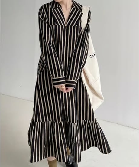 classical striped dress　hm1657