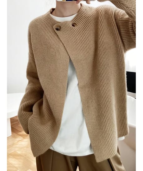 2button knit cardigan / 3color　hm1722